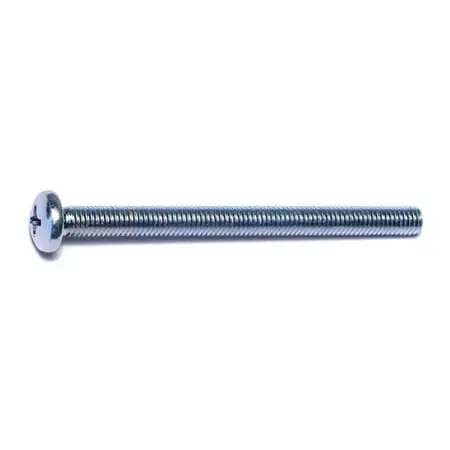 10-32 X 2-1/2 Zinc Plated Steel Phillips Pan Head Machine Screws
