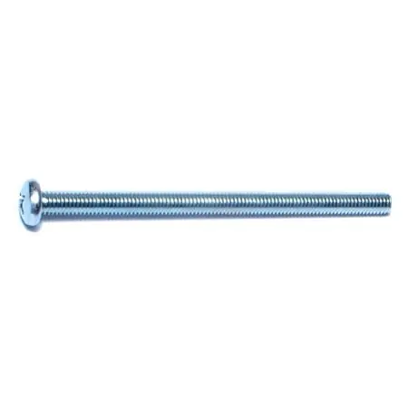 10-32 X 3 Zinc Plated Steel Phillips Pan Head Machine Screws - Fine Thread