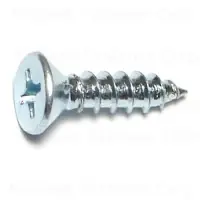 14 X 1 Zinc Plated Steel Phillips Flat Head Wood Screws - 100 Count