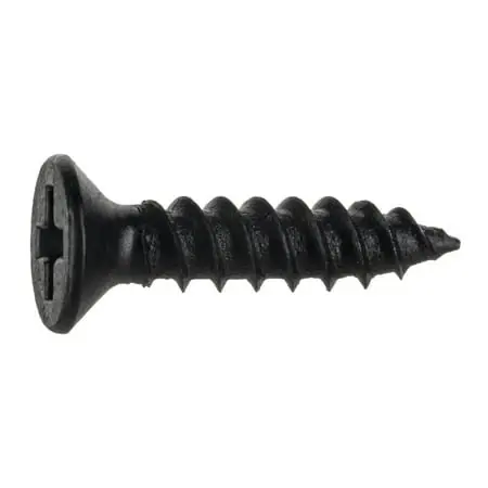 4 X 1/2 Black Phosphate Phillips Flat Head Twinfast Wood Screws (100 Pcs)