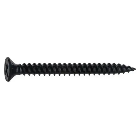 6 X 1-1/2 Black Phosphate Steel Phillips Flat Head Twinfast Wood Screws Csfs-047
