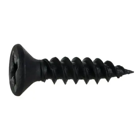 8 X 3/4 Black Phillips Flat Twinfast Wood Screws Csfs-068 (100 Pcs)