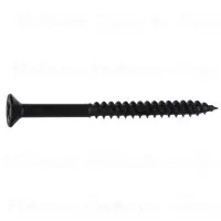 8 X 2 Inch Black Phosphate Steel Phillips Flat Head Twinfast Wood Screws