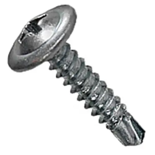 8-18 X 1-1/4 Zinc Plated Steel Modified Truss Self-drilling Screws