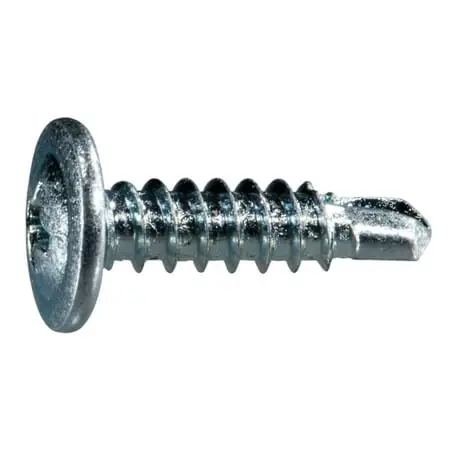 10-18 X 3/4 Zinc Plated Steel Modified Phillips Truss Self-drilling Screws