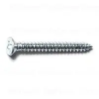 4 X 1 Zinc Phillips Flat Sheet Metal Screws - Durable Fasteners For Various Applications