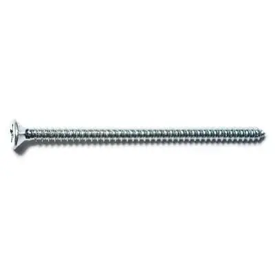 12 X 4 Zinc Plated Steel Phillips Flat Head Sheet Metal Screws
