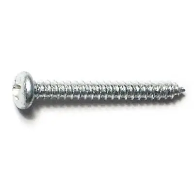 4 X 1 Zinc Plated Steel Phillips Pan Head Sheet Metal Screws - Durable Fasteners