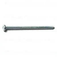6 X 2-1/2 Inch Zinc Phillips Pan Sheet Metal Screws - Durable Fasteners