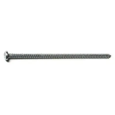 8 X 4 Zinc Plated Steel Phillips Pan Head Sheet Metal Screws (100 Pcs.)