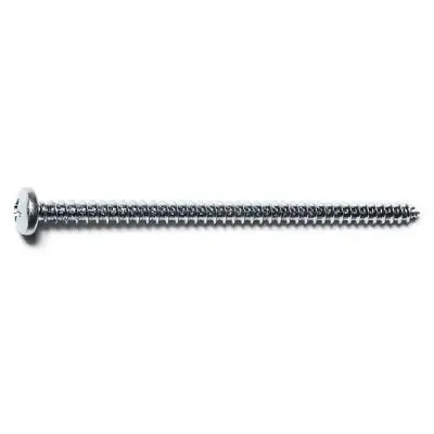 10 X 3-1/2 Zinc Plated Steel Phillips Pan Head Sheet Metal Screws (100 Pcs.)