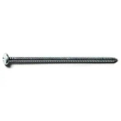 10 X 4 Zinc Plated Steel Phillips Pan Head Sheet Metal Screws (100 Pcs.)