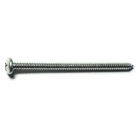 14 X 4 Zinc Plated Steel Phillips Pan Head Sheet Metal Screws (100 Pcs.)