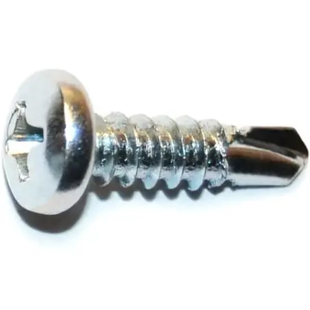 8 X 5/8 Inch Zinc Phillips Pan Self-drilling Screws - 100 Count Box