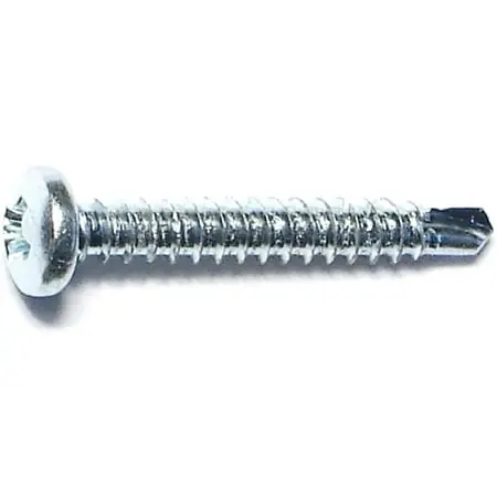 6 X 1 Zinc Phillips Pan Self-drilling Screws - 100 Count Box