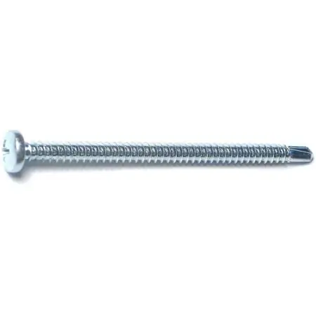 10 X 3 Zinc Phillips Pan Self-drilling Screws - 100 Count Box