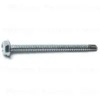 10 X 2-1/2 Inch Zinc Hex Washer Self-drilling Screws - Durable Fasteners