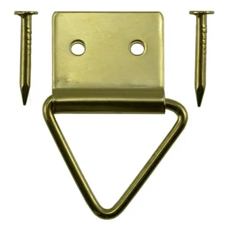 Small 2-hole Zinc Swivel Hangers With Nails For Secure Mounting