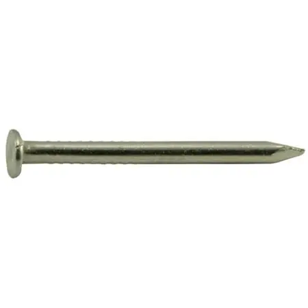 17 Gauge X 3/4 Inch Stainless Steel Wire Flat Head Nails - 18-8 Grade