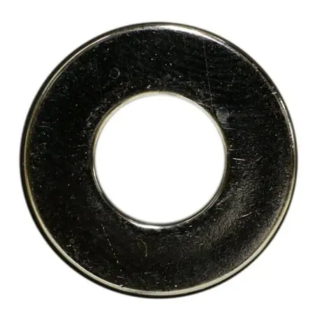 1/4 X 9/32 X 5/8 Polished 18-8 Stainless Steel Sae Flat Washers (12 Pcs.)