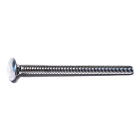 5/16-18 X 4-1/2 Stainless Steel Coarse Thread Carriage Bolts - 18-8 Grade