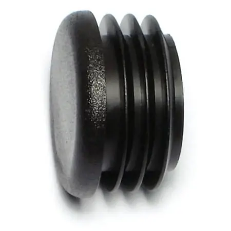 1 Black Plastic Round Cap Plugs Ftip-099 (4 Pcs.)