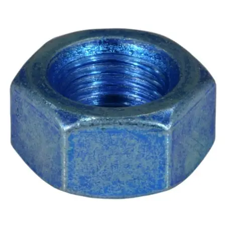 12mm-1.25 Zinc Plated Class 8 Steel Extra Fine Thread Hex Nuts (10 Pcs.)