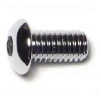 3/8-16 X 3/4 Chrome Button Head Socket Cap Screws - Durable Fasteners For Various Applications