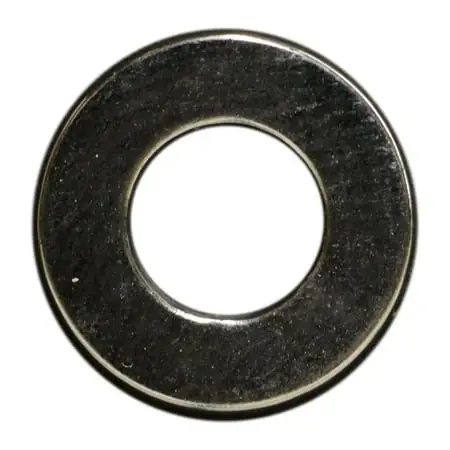 10 X 13/64 X 7/16 Polished 18-8 Stainless Steel Uss Flat Washers (15 Pcs.)