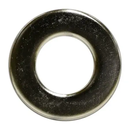 7/16 X 15/32 X 59/64 Polished 18-8 Stainless Sae Flat Washers (6 Pcs.)