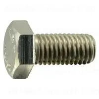 12mm-1.75 X 25mm Stainless Steel Coarse Hex Cap Screws - Durable Fasteners