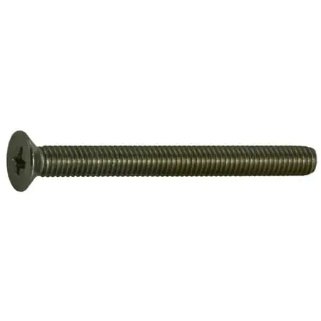 3mm-0.5 X 30mm A2 Stainless Steel Phillips Flat Head Machine Screws