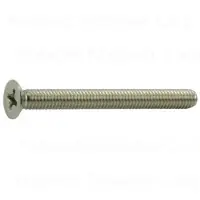 4mm-0.70 X 40mm Stainless Steel Phillips Flat Head Machine Screws - Pack Of 100