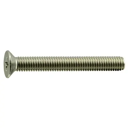 5mm-0.80 X 40mm A2 Stainless Steel Phillips Flat Head Machine Screws