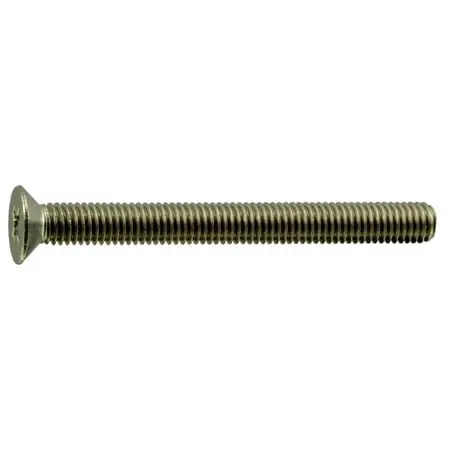 5mm-0.80 X 50mm A2 Stainless Steel Phillips Flat Head Machine Screws