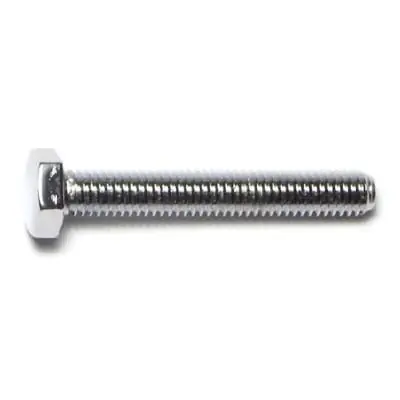 5mm-0.80 X 40mm Chrome Plated Class 8.8 Steel Coarse Thread Hex Cap Screws