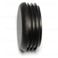 2 Inch Tube Outer Diameter Black Round Cap Plugs - Durable And Versatile