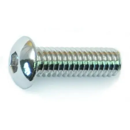 5/16 -18 X 1 Polished 18-8 Stainless Button Head Socket Cap Screws (5 Pcs.)