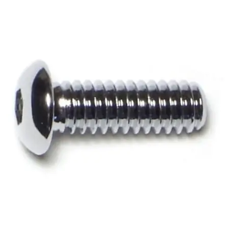 1/4 -20 X 3/4 Chrome Grade 8 Button Socket Cap Screws Scsbs8-093 (10 Pcs.)