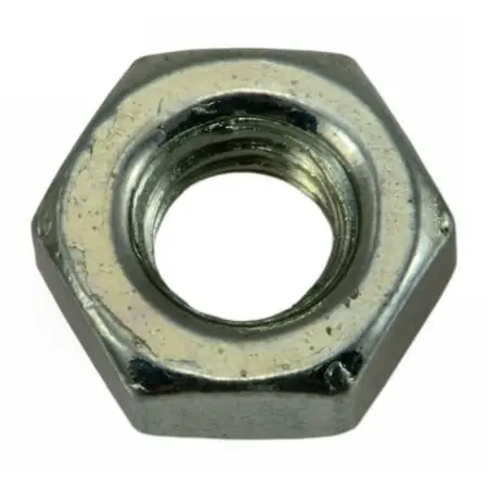 4mm-0.7 Zinc Plated Class 8 Steel Coarse Thread Left Hand Nuts (25 Pcs.)