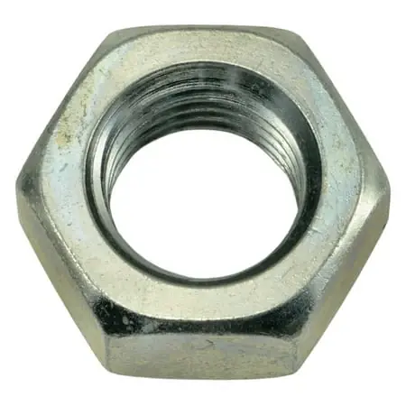 16mm-2.0 Zinc Plated Class 8 Steel Coarse Thread Left Hand Nuts (5 Pcs.)
