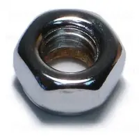 8mm-1.0 Chrome Class 6 Nylon Insert Lock Nuts (10 Pcs.)