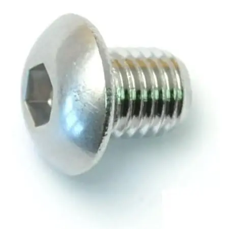 5/16 -24 X 3/8 Polished 18-8 Stainless Button Socket Cap Screws (10 Pcs.)