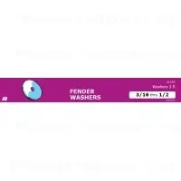 Fender Washers Assortment Set - Midwest Collection - Durable Steel - Various Sizes