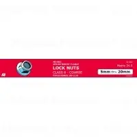 Metric Flange Lock Nuts Assortment Set - Various Sizes For Secure Fastening
