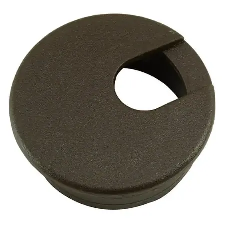 1-3/4 Inch Brown Computer Grommets - 2 Pieces For Cable Management