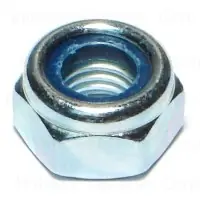 10mm-1.50 Zinc Coarse Nylon Insert Lock Nuts - Durable Fasteners For Secure Applications