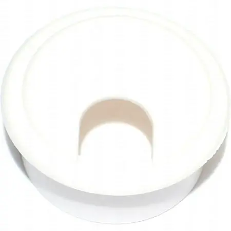 1-3/4 Inch White Nylon Computer Grommets - 2 Pieces