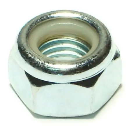 12mm-1.75 Zinc Plated Class 8 Steel Coarse Thread Nylon Insert Lock Nuts
