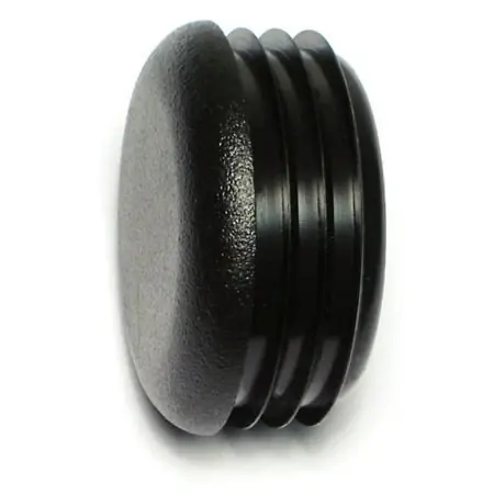 1-3/4 Black Plastic Round Cap Plugs Ftip-105 (2 Pcs.)